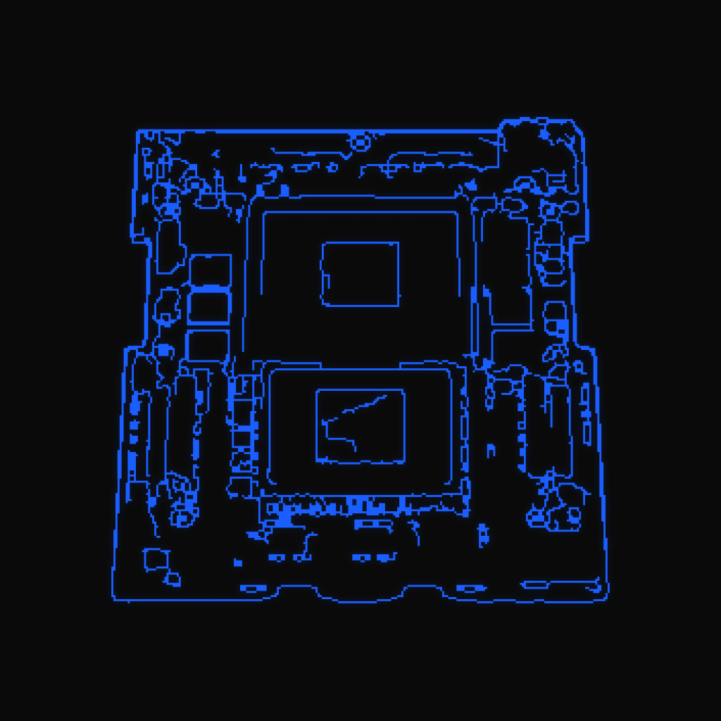 Stylized line drawing of the NVIDIA GH200 Grace Hopper