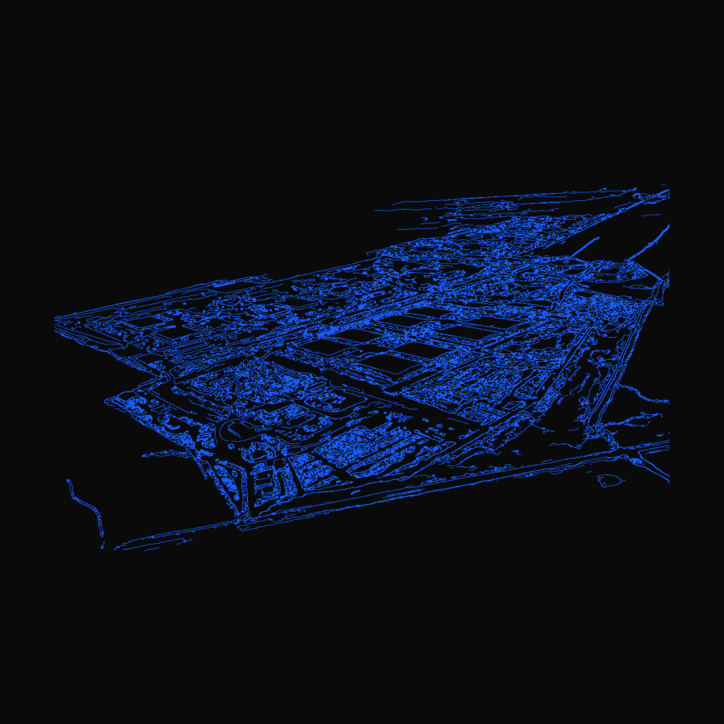Stylized line drawing of the The Stargate Project